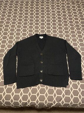 Women’s Size XS The Drop Oversized Button-Front Knit Cardigan